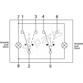 PULSAN.BASCULANTE IR CON LAMP 0.4W